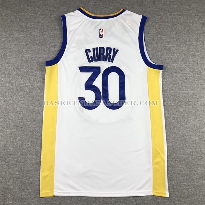 Maillot Golden State Warriors Stephen Curry NO 30 Association 2022-23 Blanc